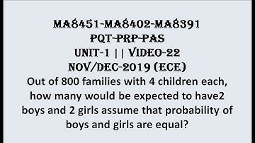 BINOMIAL DISTRIBUTION PROBLEM-2 |  PQT | PRP| PAS| UNIT-1 | VIDEO-22