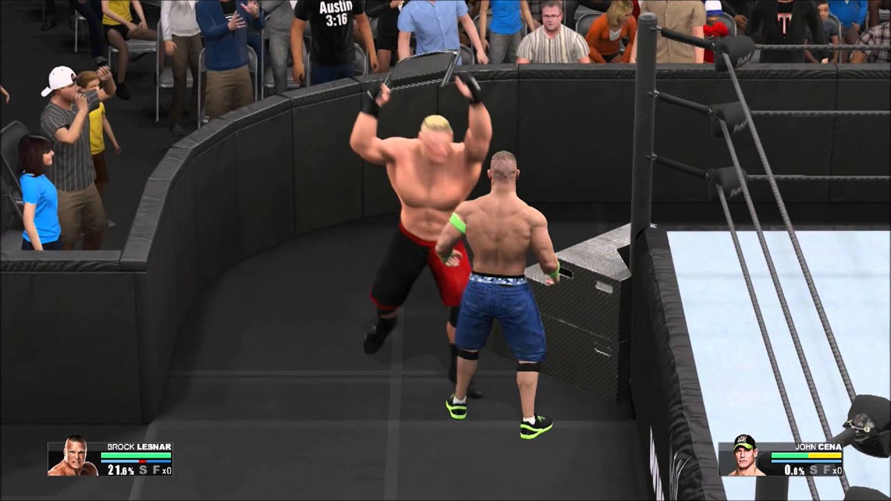 WWE 2K15 20 Chair Shots to the head of John Cena! YouTube