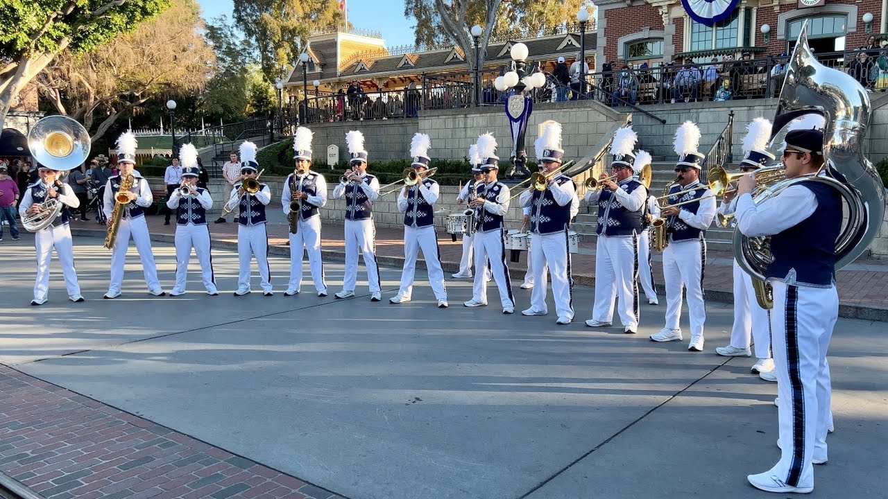 Disneyland Band Plays Disney100 Set in Town Square - Main Street USA, Disneyland Resort 2023