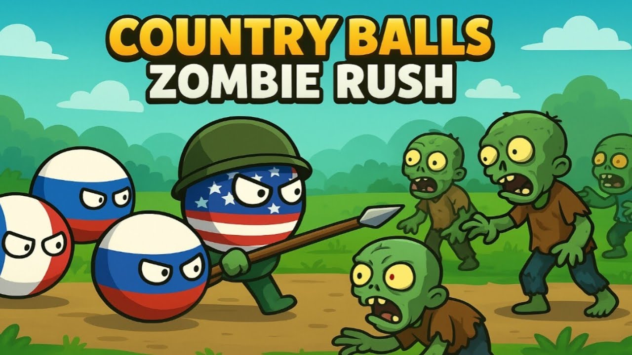 Country Balls Zombie Rush – Serangan Besar Lawan Zombie! 💥 | Merge Zone ID