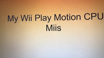 My Wii Play Motion CPU Miis