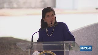Luci Baines Johnson -- daughter of LBJ -- speaks at the dedication of her father's monument in Houst Profile