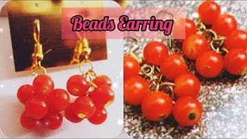 How To Make Pearl Grape Cluster Earring ( beaded Earring ) Easy Making .