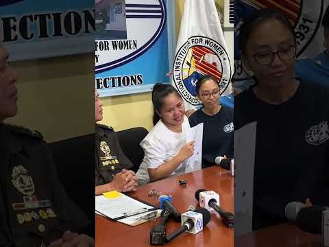 Mary Jane Veloso faces the media as a free woman