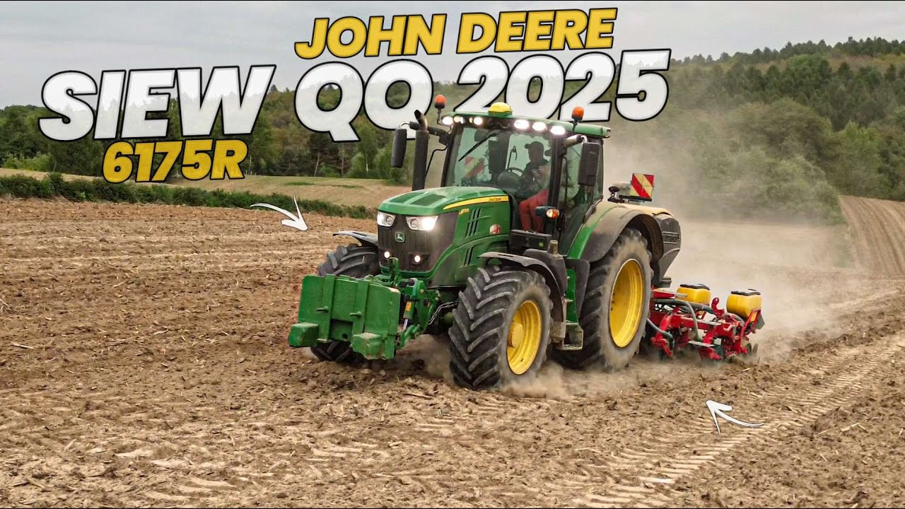 ✩ 🇵🇱SIEW KUKURYDZY 2025 ✔ JOHN DEERE NA SKŁONACH ✔ JOHN DEERE 6175R & VADERSRAD TEMPO 6 ✔ ☆ GR SEŃ ☆