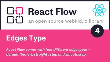 React Flow Library |  Edge Type react flow| Tutorial 4 React Js