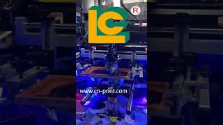 square bottle automatic 3 colors servo motor screen printing machine for different shape bottle