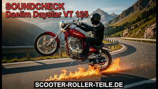 Soundcheck Daelim VT 125 4T Vergaser 4 Takt Turbo Kit Custom Style Chrom Sport Auspuff