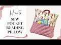 How to sew a pocket reading book pillow with envelope back