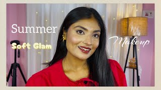 Soft Glam Summer Look✨✨|| Beginner Friendly Makeup Products ||#summermakeup #softglam #everyone  screenshot 5