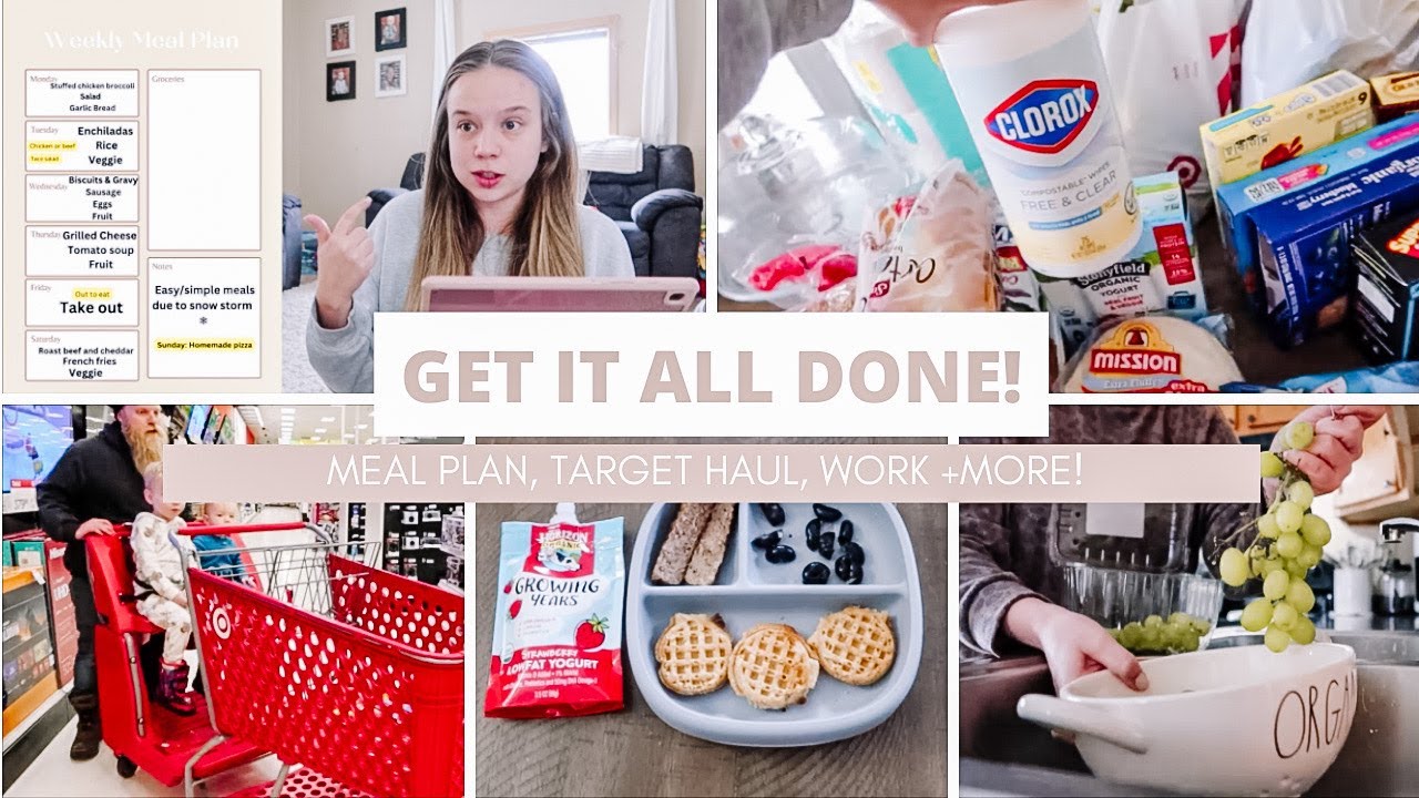 *NEW* GET IT ALL DONE! - Target Grocery Shop (HAUL), Meal Plan, WORK ...