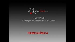 TERMODINAMICA TEORIA 20 Concepto de energía libre de Gibbs  Espontaneidad reacciones