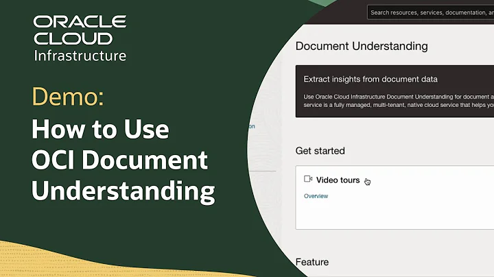 How to Use OCI Document Understanding's AI Service: Demo