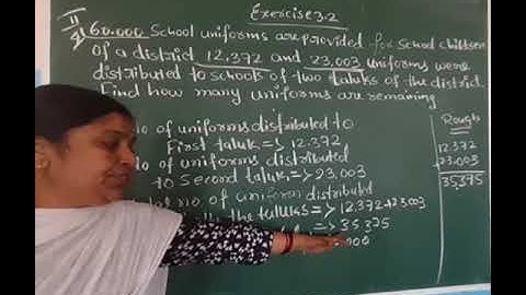 Unit - 3 Subtraction exercise 3.2  video - 5