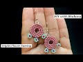Triplet Beaded Flower Earring || How to make Flower Earring || Jewelry Making DIY