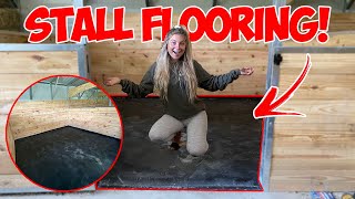HORSE STALL FLOORING | BUILDING MY DREAM HORSE BARN PART 12!