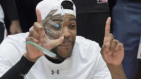 DJ Laster Big South Tournament MVP 32 PTS vs Radfo...