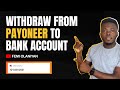 How wit.raw from payoneer to your bank account in nigeria easy method