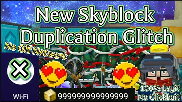Skyblock New Working Dup Glitch 😳🥰✨ (2.19.2) Blockman Go Adventure