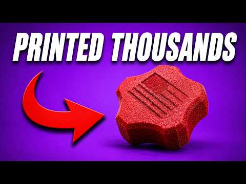 We Made a Knob for SmarterEveryDay to Print Millions