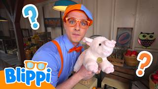 guessing farm animals blippi visits adventure city s farm