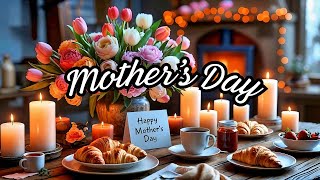 Mother's Day Morning Ambience: Cozy Fireplace, Soft Jazz & Elegant Breakfast Table screenshot 4