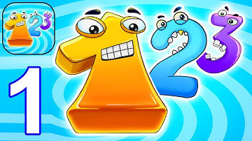 Number Run: Merge 3D Math - Gameplay Walkthrough Part 1 Number Run Math Game 12345 (iOS, Android)