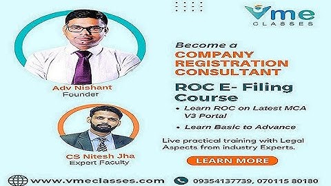 Day-1 ROC Practical Live Course | MCA V3 Portal Intro | Learn ROC Work on MCA V3 Portal Live Course