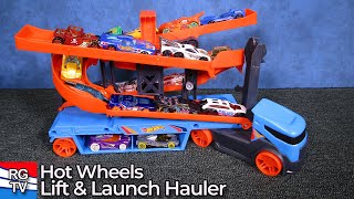 Hot Wheels Lift & Launch Hauler Spiral Holds 20 Cars by RGTV