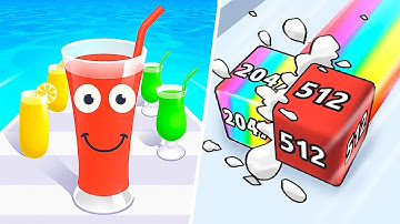 Jelly Run 2047 vs Juice Run - All Levels Gameplay Android, IOS - NEW UPDATE!