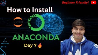 How to install Anaconda Day 7 😱🔥 | Anaconda install in 5 minutes | #datascience #mlseries