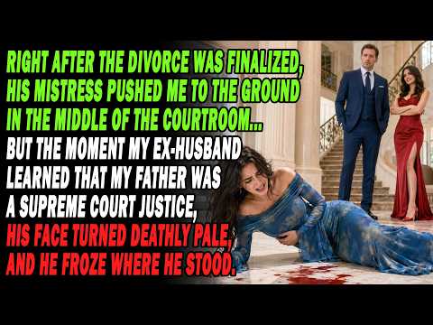 His Mistress Shoved Me Down In Court; My Ex Froze When He Learned My Dad Was A Supreme Court Judge.
