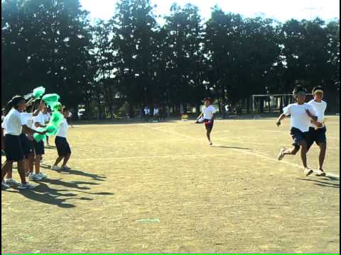 中学校体育祭　クラス対抗リレー