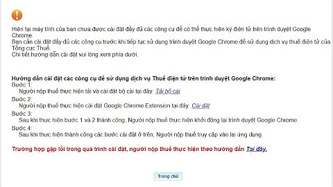 Sửa lỗi ESigner Chrome của thuedientu