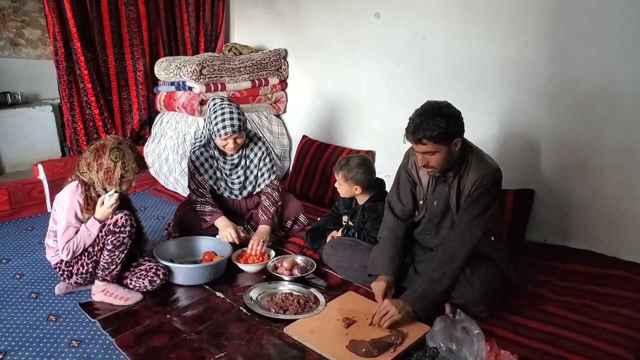 آشپزی حمید جان پختن جیگر❤