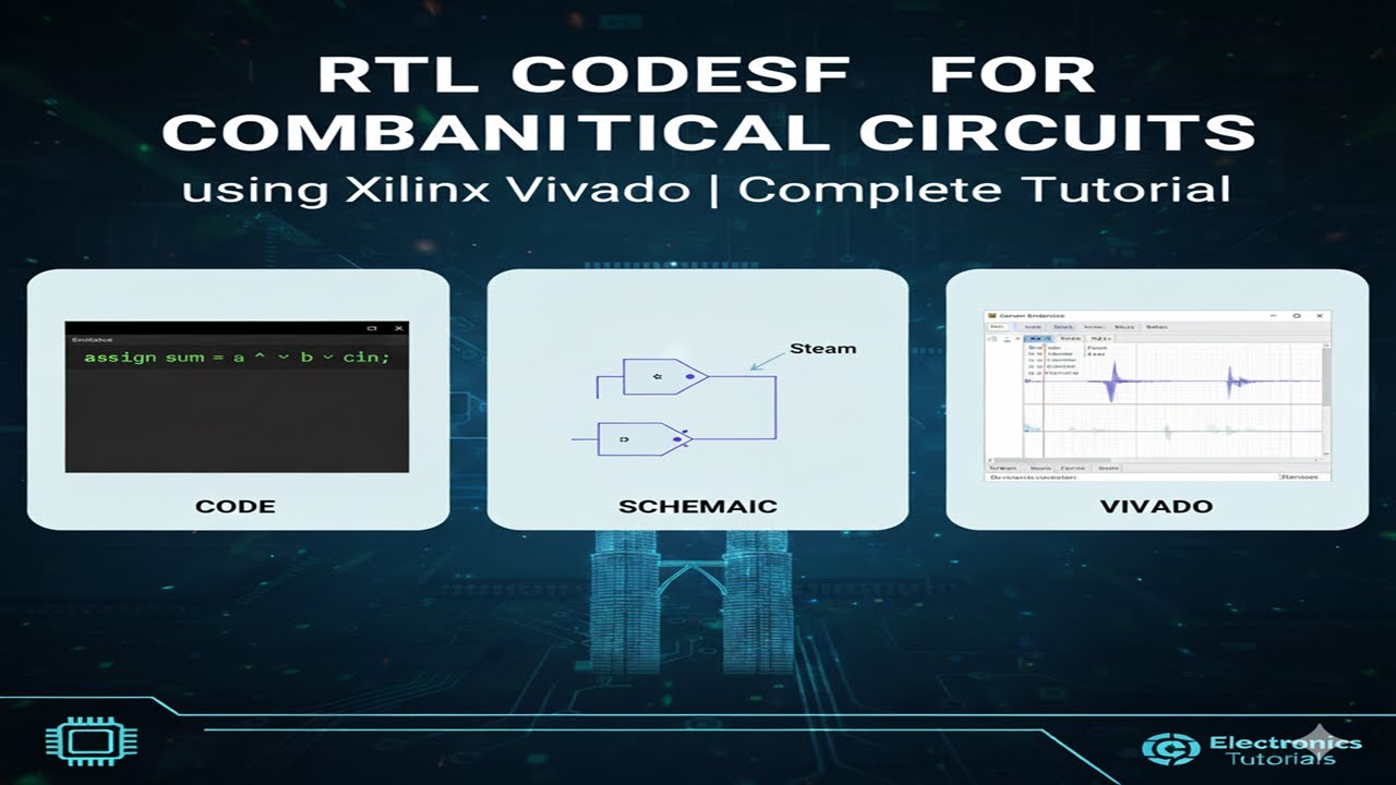 RTL Codes for Combinational Circuits using Xilinx Vivado | Complete Tutorial