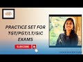 Practice set for tgtpgtltnetgichomesciencewithcharlie tgtpgthomescience mcq exampreparation