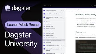 Introducing Dagster University -- Dagster Launch Week - Fall 2023