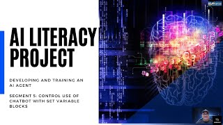 AI Literacy Project Segment 5: Using SET VARIABLE blocks to create loops that limit chatbot usage.