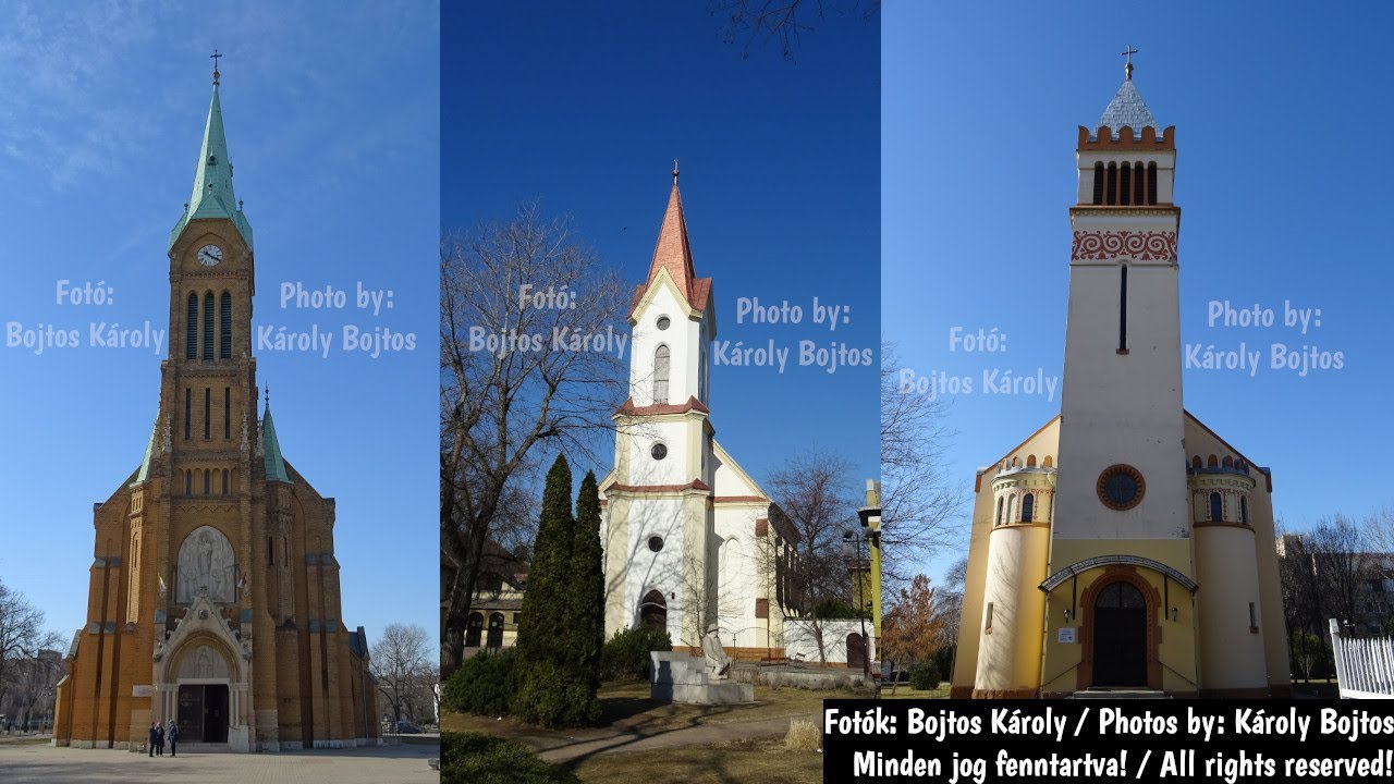 Budapest XIX. (H), főplébániatemplom, közp. ref. és evang. templom harangozások 2022.03.13.