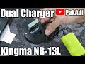 KINGMA NB-13L Dual Slot Charger for CANON GX7, G7X Mark II, G5X, SX720, SX730, G1X Mark III & G5X