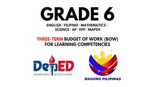 GRADE 6 - Three-Term Budget of Work (BOW) for Learning Competencies