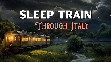 3 HRS Continuous Bedtime Story 💤 SLEEP TRAIN JOURNEY through Italy with relaxing sounds