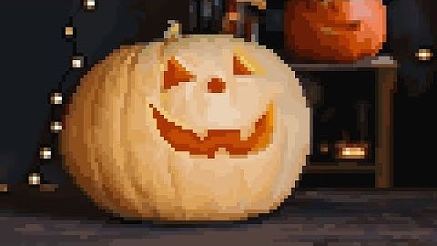 Halloween decorations The final part | Pixel art
