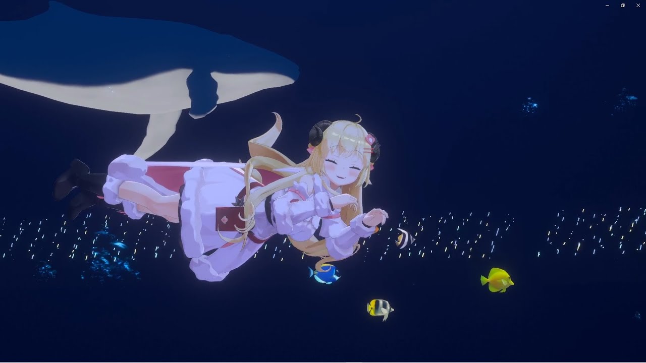 こちらが世にも珍しい海を泳ぐ羊（７歳）です。【角巻わため/ホロライブ４期生】
