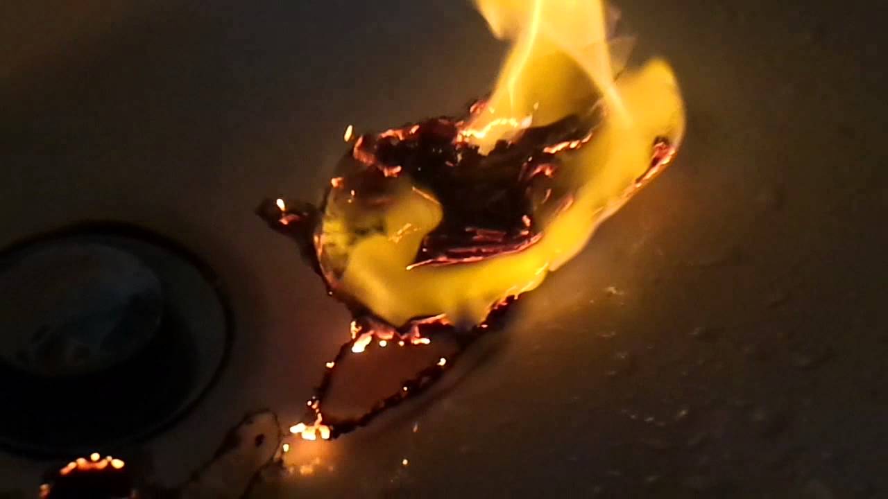 A tissue paper of being Burned YouTube