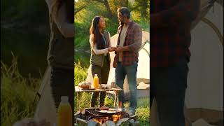 Romantic River Campfire Breakfast Couple&#39;s Peaceful Morning in Nature  #primitivecooking