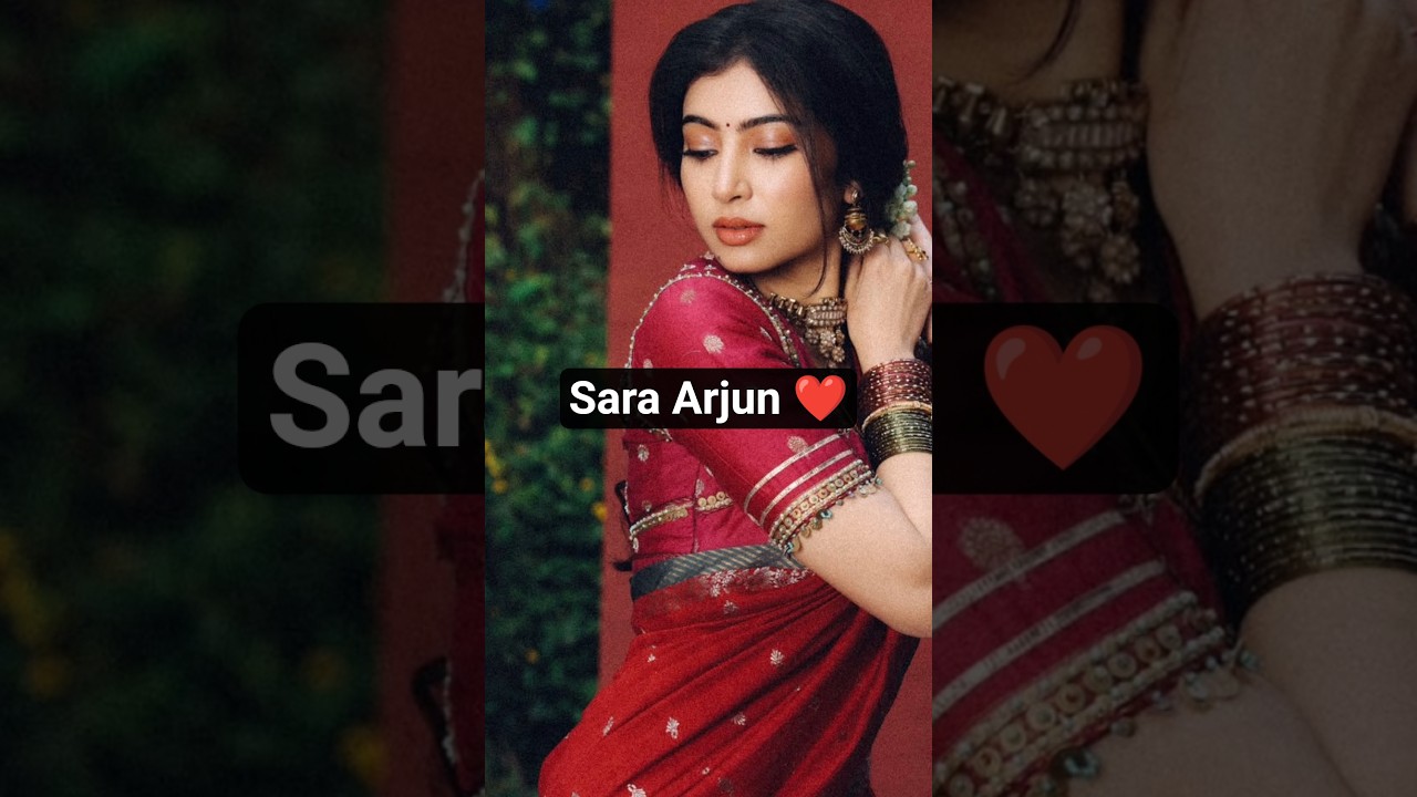 Sara Arjun In Traditional Look #saraarjun #traditional #indianfashion #indianwear #bollywood #love