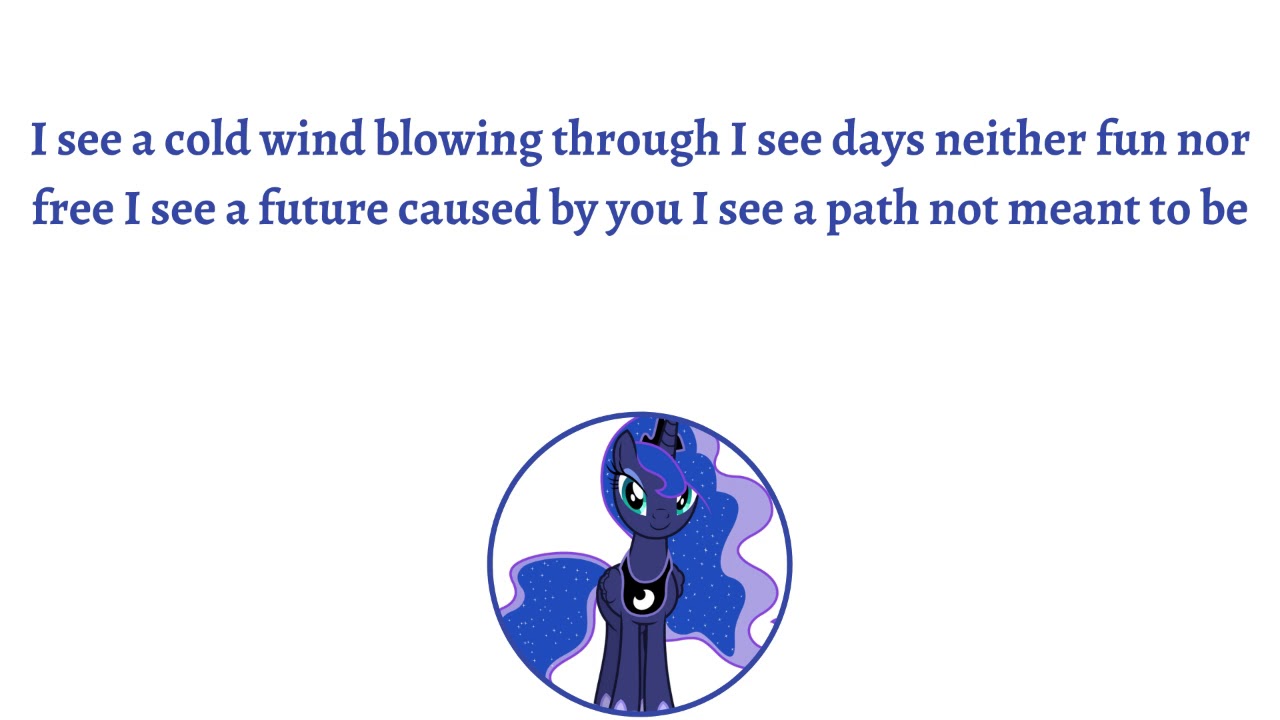 My Little Pony - Luna's Future Lyrics