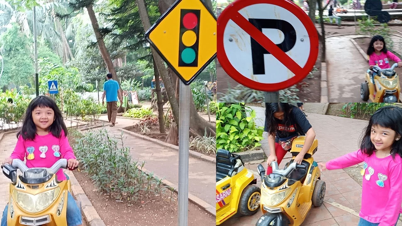 Ada Lampu  Merah di Outdoor Playground Taman  Bermain  Anak 